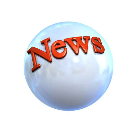 Symbol Ball as Icon with reflection in a comic styleの写真素材