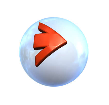 Symbol Ball as Icon with reflection in a comic styleの写真素材