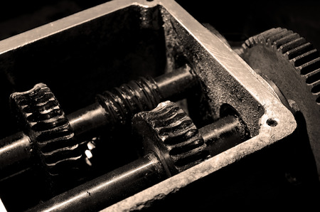 Old reduction gear mechanism has a very high power.