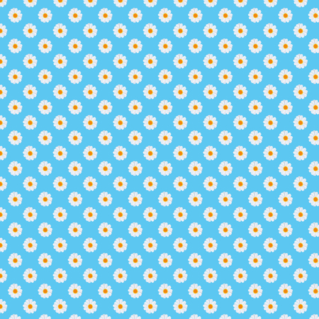 5000x5000px 300dpi Fancy Daisies Daisy field floral Pattern Background/ Digital Paperの写真素材