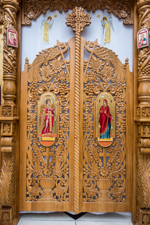 beautiful interior of the Orthodox Churchのeditorial素材