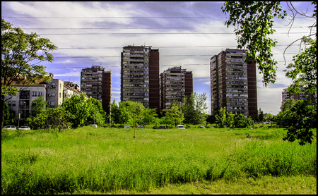 Blocks of flats in Belgradeのeditorial素材