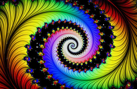 Abstract pattern texture, fractal in the form of a spiral. Illustration