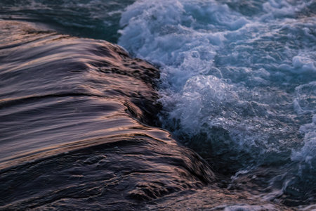 Sea surf on the rocks