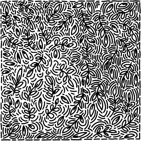 Vintage seamless pattern with lot of detailed elements.のイラスト素材