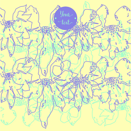 Vintage seamless pattern with lot of detailed elements.のイラスト素材