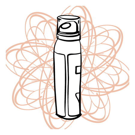 Care products for face and body. Jars with creams and lotions without labels. Beauty industry. Vector illustration.のイラスト素材