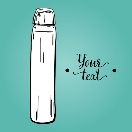 Care products for face and body. Jars with creams and lotions without labels. Beauty industry. Vector illustration.のイラスト素材