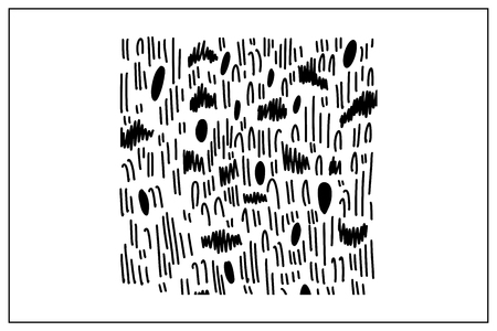 Vector seamless pattern Modern stylish texture. Endless abstract grid. Vertical irregular shape.のイラスト素材