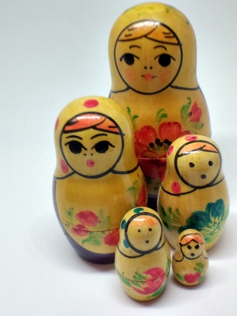 Russian nesting dollsの写真素材