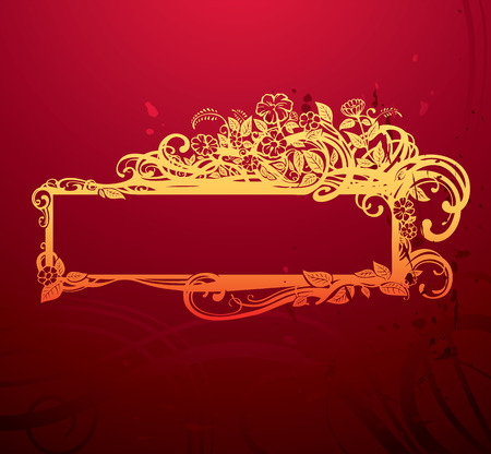 ornate banner のイラスト素材