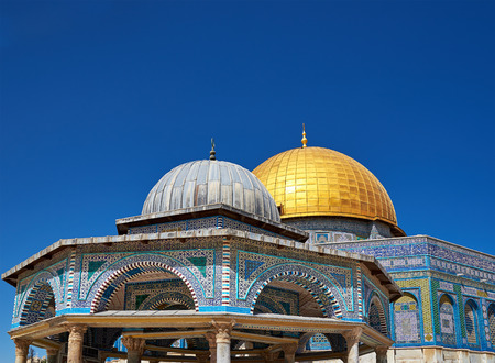Dome of the Rock. The most known mosque in Jerusalem.の写真素材