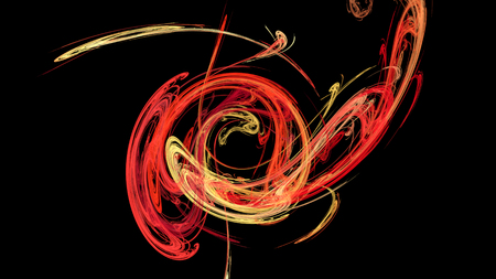 Red watercolor explosion abstract background with curvesの写真素材