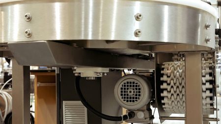 Conveyor product line for packing and transporting goods. Robotics and automatic lines instead of...