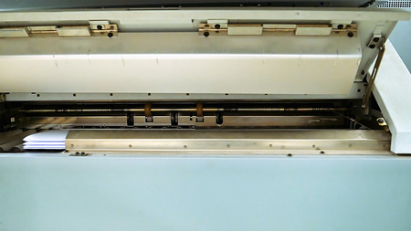 Printing and folding machine for big size drawing and draft printing. Design office supply...