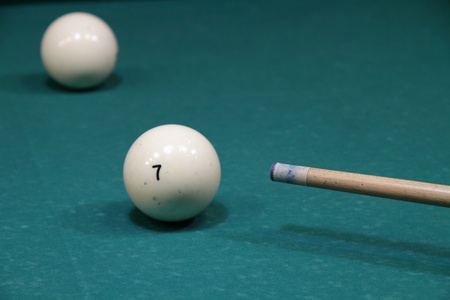 Billiard balls in a table