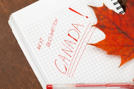 Organizer with inscription about next destinationの写真素材