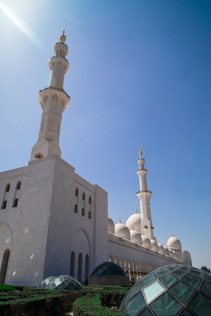 Abu Dhabi Sheikh Zayed mosque (exterior)のeditorial素材