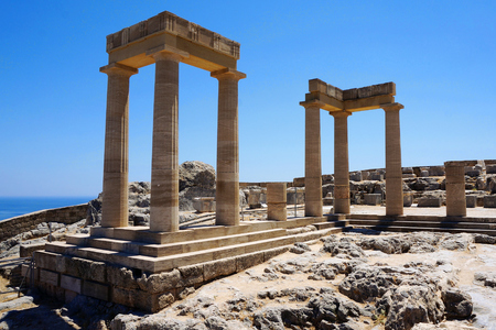 columns of the templeの写真素材