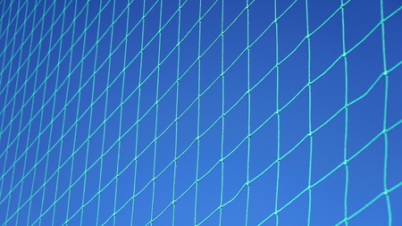 blue sky on the background mesh to protect
