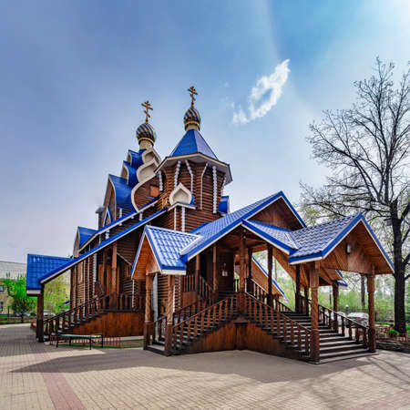 the temple of the kasperovsky icon of the springの写真素材
