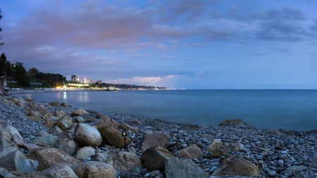 view of the Mamaika district of Sochiの写真素材
