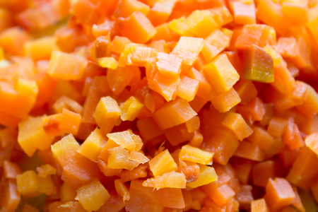carrot dicedの写真素材