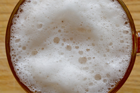 beer foamの写真素材