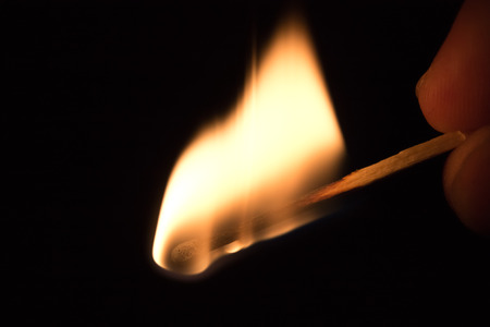 burning matchの写真素材