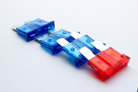 colored fusesの写真素材