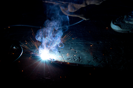 welding in actionの写真素材