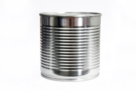 Food can isolated on whiteの写真素材