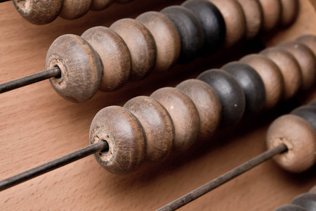 abacus closeupの写真素材