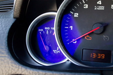 car dashboard closeupの写真素材