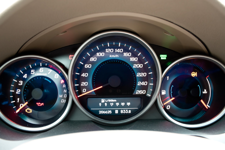Modern car dashboard closeupの写真素材