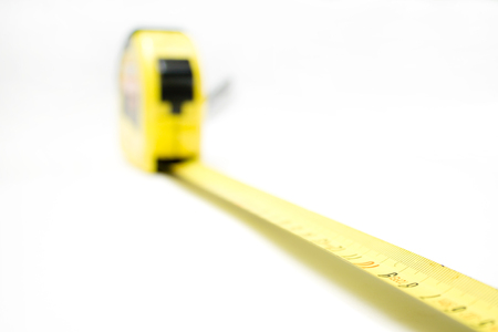 construction tape isolated on white backgroundの写真素材