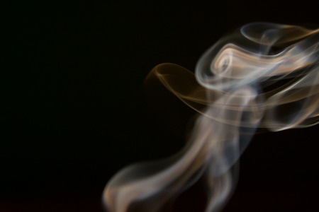 smoke texture on black backgroundの写真素材