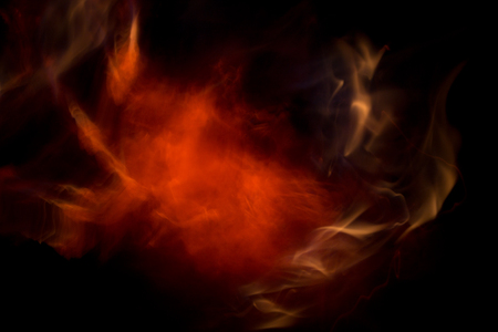 flame texture on black background