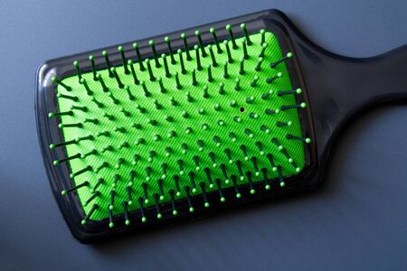 comb on a black background close-upの写真素材