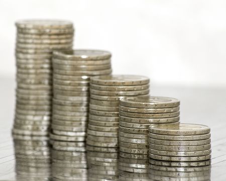 coin wall of stair shape