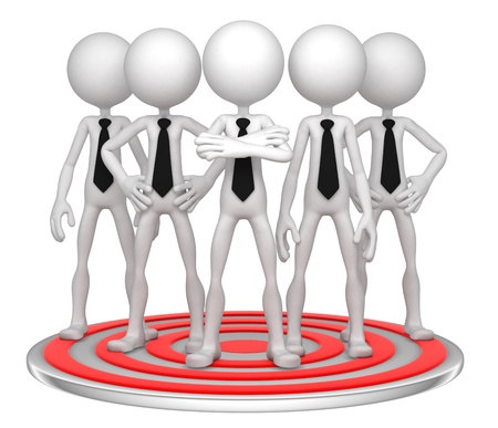 Target Group  Conceptual business illustration  Isolatedの写真素材