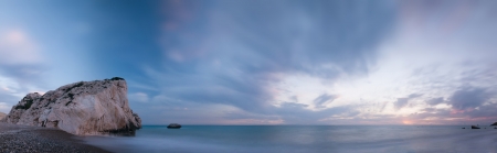 Legendary Aphrodite's rock or Petra tou romiou. Birthplace of Aphroditeの写真素材