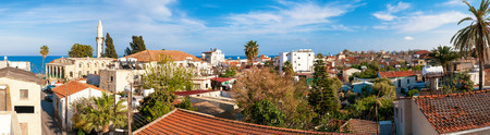 Panorama of old town. Rooftop view. Larnaca. Cyprusの写真素材