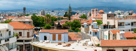 Limassol  Panorama of old town  Rooftop view  Cyprusの写真素材