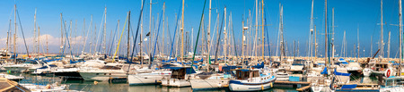 Panorama of Larnaca marina  Cyprus