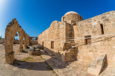 Panagia Katholiki Church. Kouklia village, Paphos District. Cyprusの写真素材