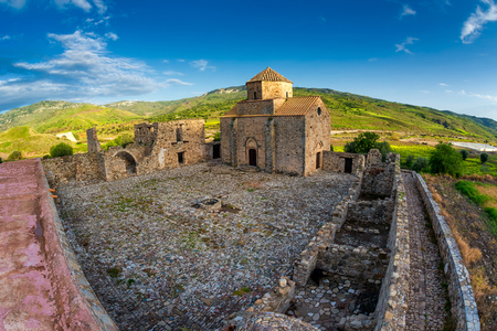 Panagia tou Sinti Monastery. Orthodox monastery dedicated to the Virgin Mary. Paphos district. Cyprusの写真素材
