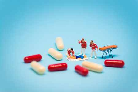 Drug abuse concept. Macro photoの写真素材