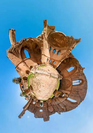 Ruins of the St. George of the Greeks Church. Famagusta, Cyprus.の写真素材