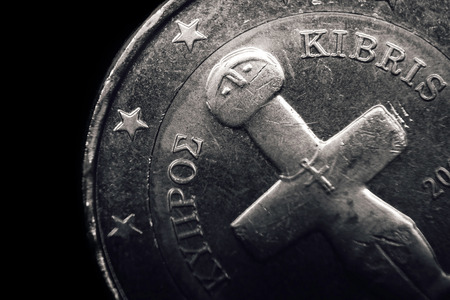 Cypriot euro coin. Business concept. Macro.の写真素材